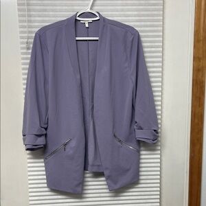 Maurices Lavender Zippered Blazer